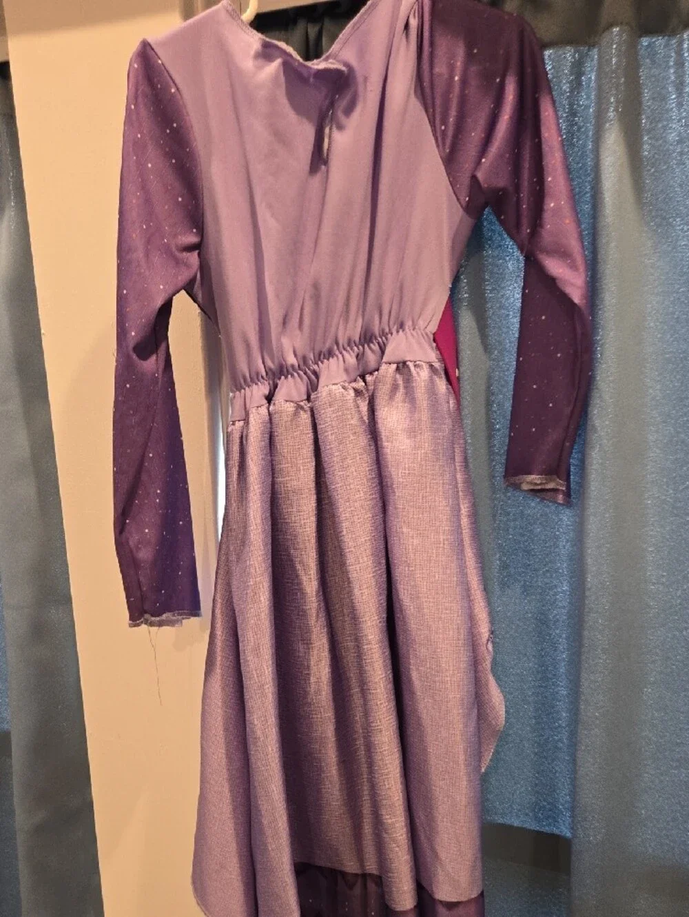 Disney Wish Purple Princess Kids Costume Dress with Pink Belt